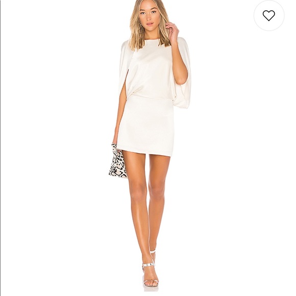 Halston Cape Sleeve Dress 